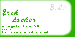 erik locher business card